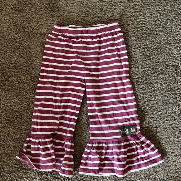 Striped Ruffle Pants - Picture 1 of 1